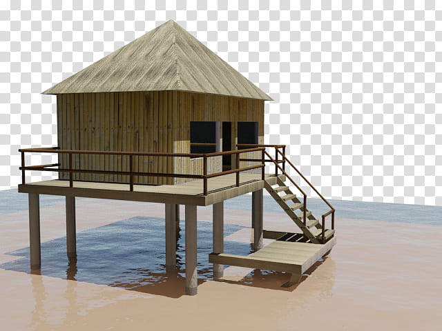 Wooden stilt house icon, flat style 14584426 Vector Art at Vecteezy