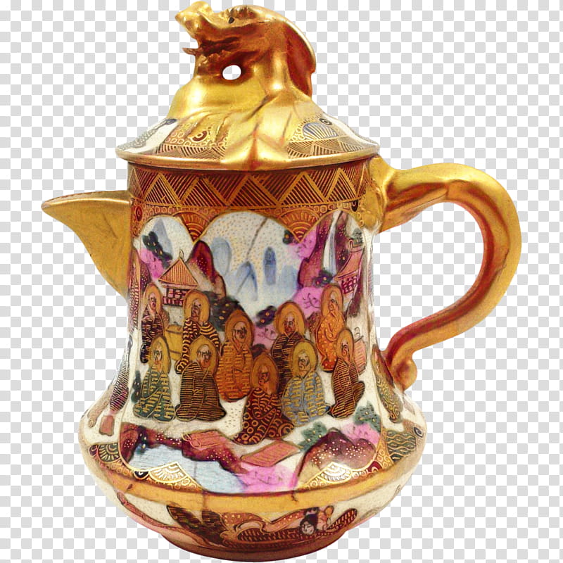 Porcelain Porcelain, Teapot, Satsuma Ware, Tea Set, Cup, Tableware, Pitcher, Mug transparent background PNG clipart