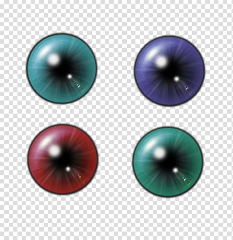 Fantasy Eyes, four assorted contact lenses transparent background PNG clipart