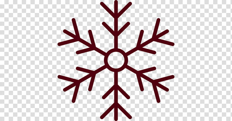 Snowflake, Symbol, Red, Line transparent background PNG clipart