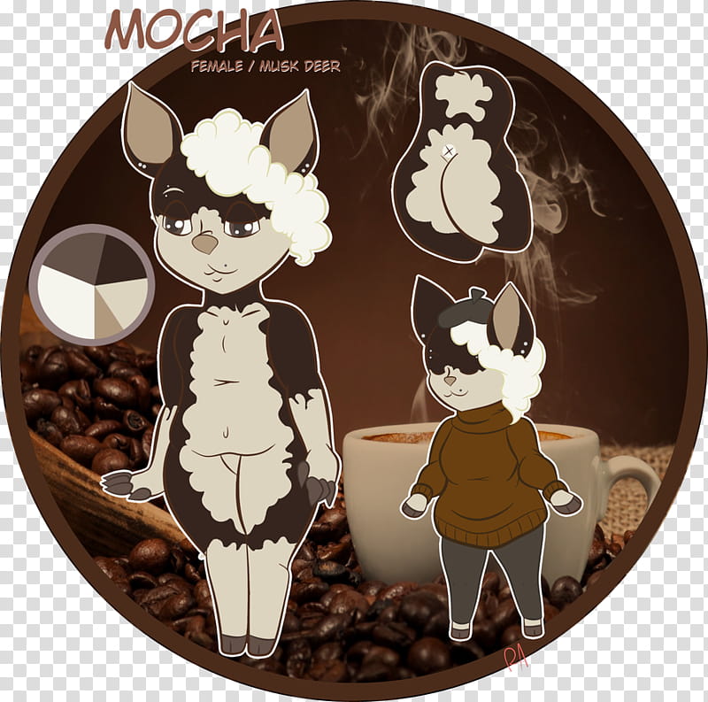 Fursona Ref: Mocha transparent background PNG clipart