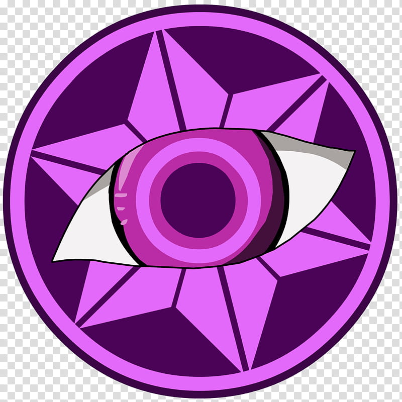 Ninja Saga Eye Of Mirror Logo, purple eye logo transparent background PNG clipart