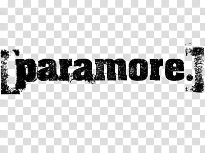Paramore text transparent background PNG clipart