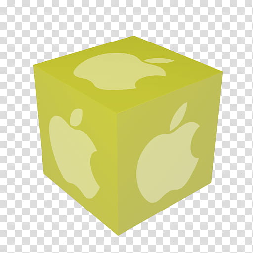 Apple Cube Powder , yellow icon transparent background PNG clipart
