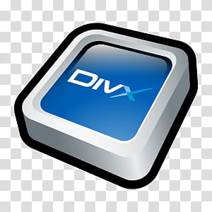 D Cartoon Icons II, Divx Player, white DivX media player transparent background PNG clipart