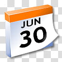 WinXP ICal, Jun  paper calendar transparent background PNG clipart