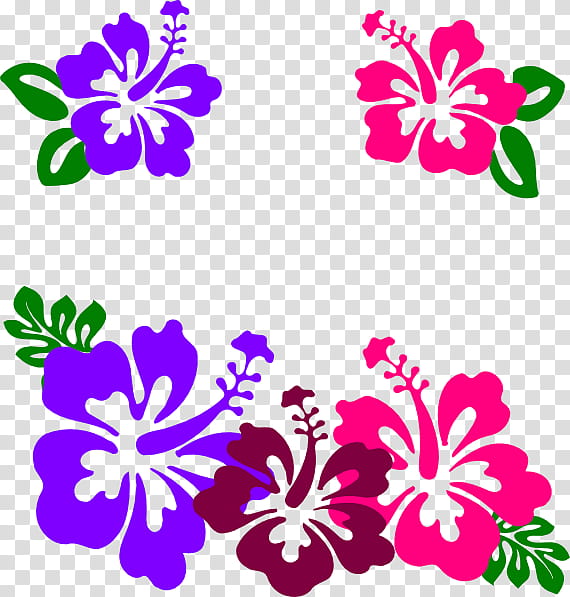 Floral Flower, Shoeblackplant, Hawaii, Hawaiian Hibiscus, Blue Hibiscus, Mallows, Yellow Hibiscus, Rosemallows transparent background PNG clipart