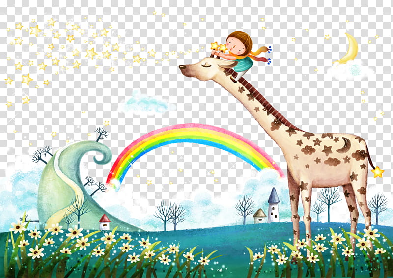 Creative, Cartoon, Room, Animation, Child, Japanese Cartoon, Creative Work, Giraffe transparent background PNG clipart