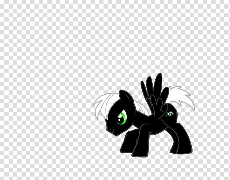 Danny Phantom Pony, black My Little Pony character illustration transparent background PNG clipart