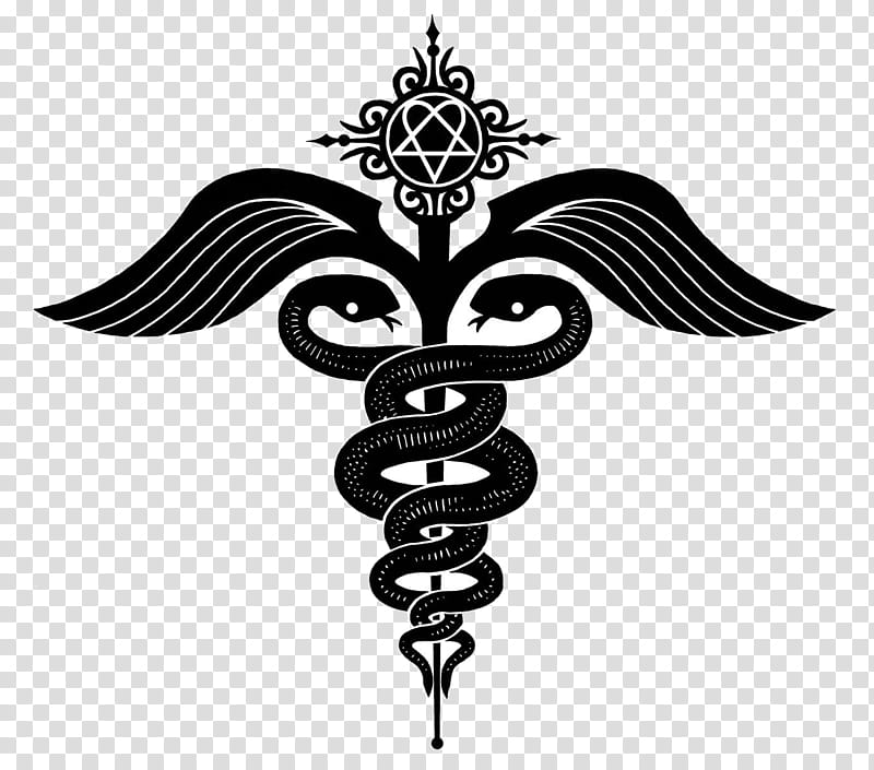 Medicine Staff Of Hermes Caduceus As A Symbol Of Medicine Tattoo  Medical Tattoo Asclepius Snakes Rod Of Asclepius transparent background  PNG clipart  HiClipart