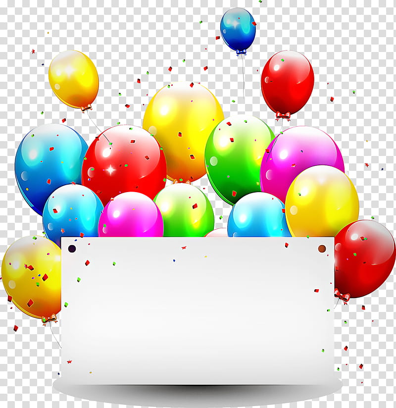 Background Happy Birthday, Balloon, Birthday
, Greeting Note Cards, Ballonnen Happy Birthday 10st, Party, , Balloon Birthday transparent background PNG clipart