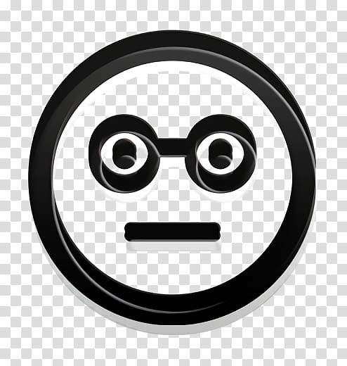 emoticon emotion icon glasses icon, Nerd Icon, Smiley Icon, Facial Expression, Eyewear, Symbol, Circle, Vision Care transparent background PNG clipart