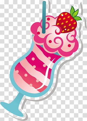 Ice Cream,  Cartoon, Strawberry, Character, Birthday Candle transparent background PNG clipart thumbnail