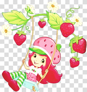 Cosas kawaii, red strawberry character emoji sticker transparent