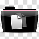 WB Red, black folder icon logo transparent background PNG clipart