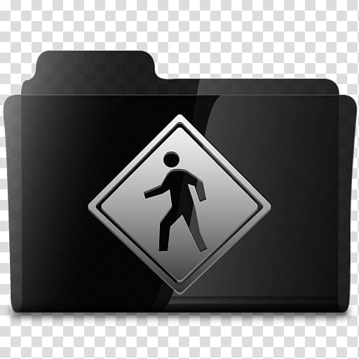 Black Glassy Set, black and gray pedestrian crossing signage transparent background PNG clipart