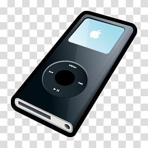 MP Players Icons, iPod Nano Black transparent background PNG clipart
