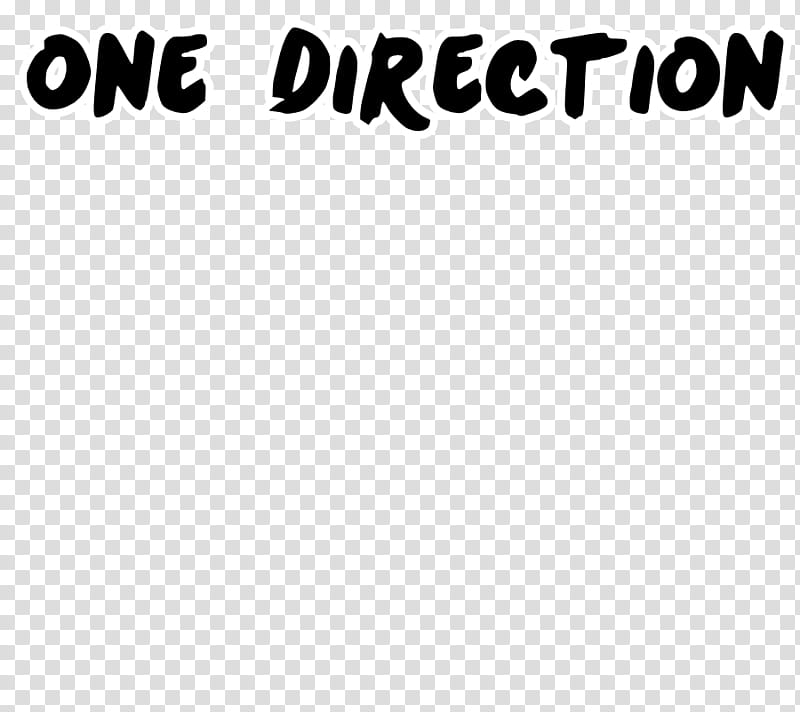 One Direction text, One Direction illustration transparent background PNG clipart