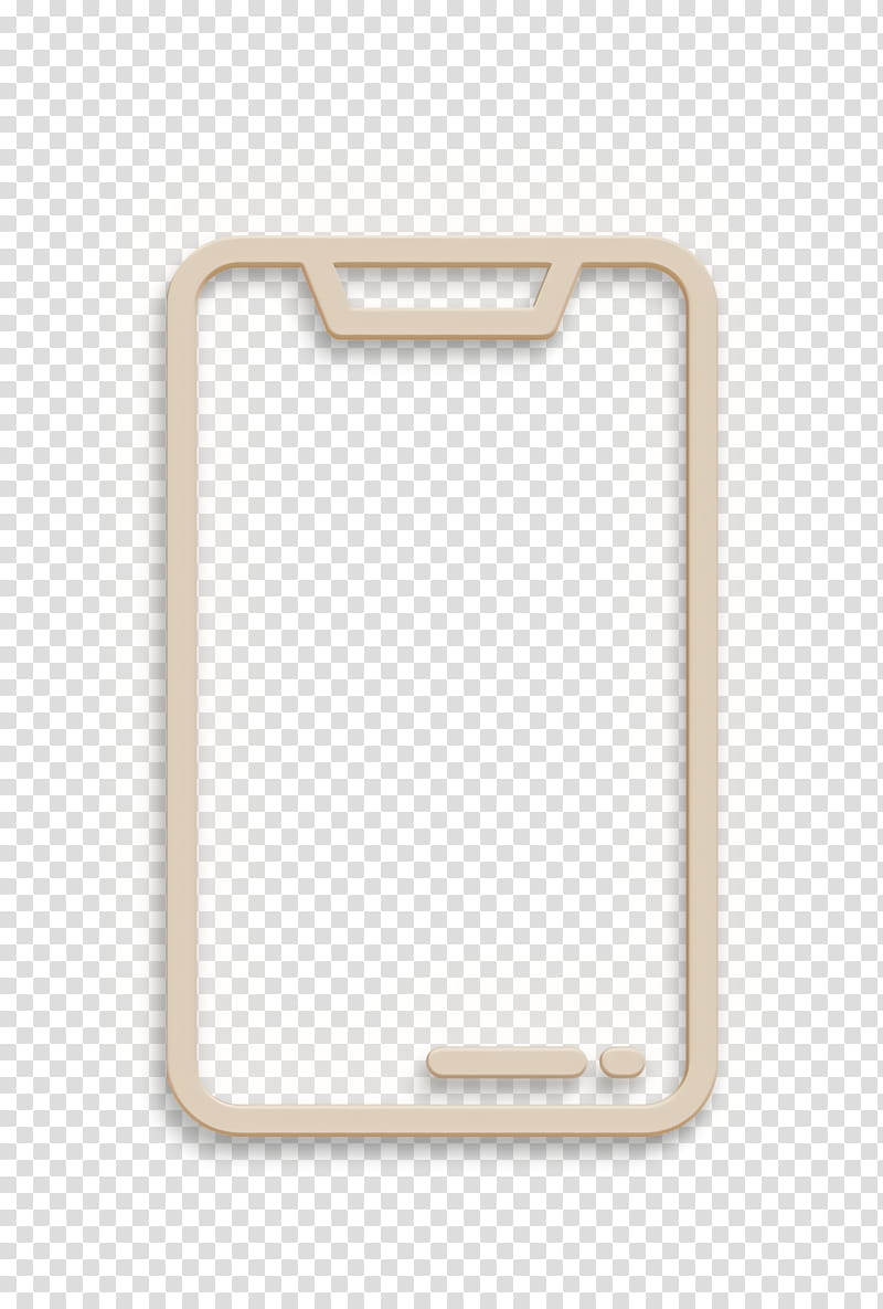 Smartphone icon UI icon Electronics icon, Beige, Mobile Phone Case, Rectangle transparent background PNG clipart