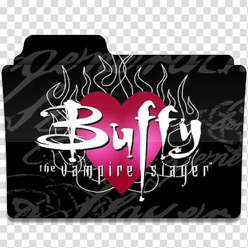 Buffy the Vampire Slayer Icon Folder , cover transparent background PNG clipart