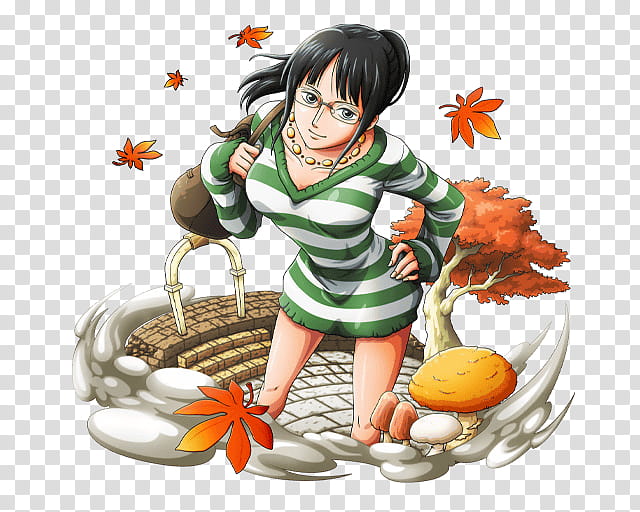 NICO ROBIN, female anime transparent background PNG clipart