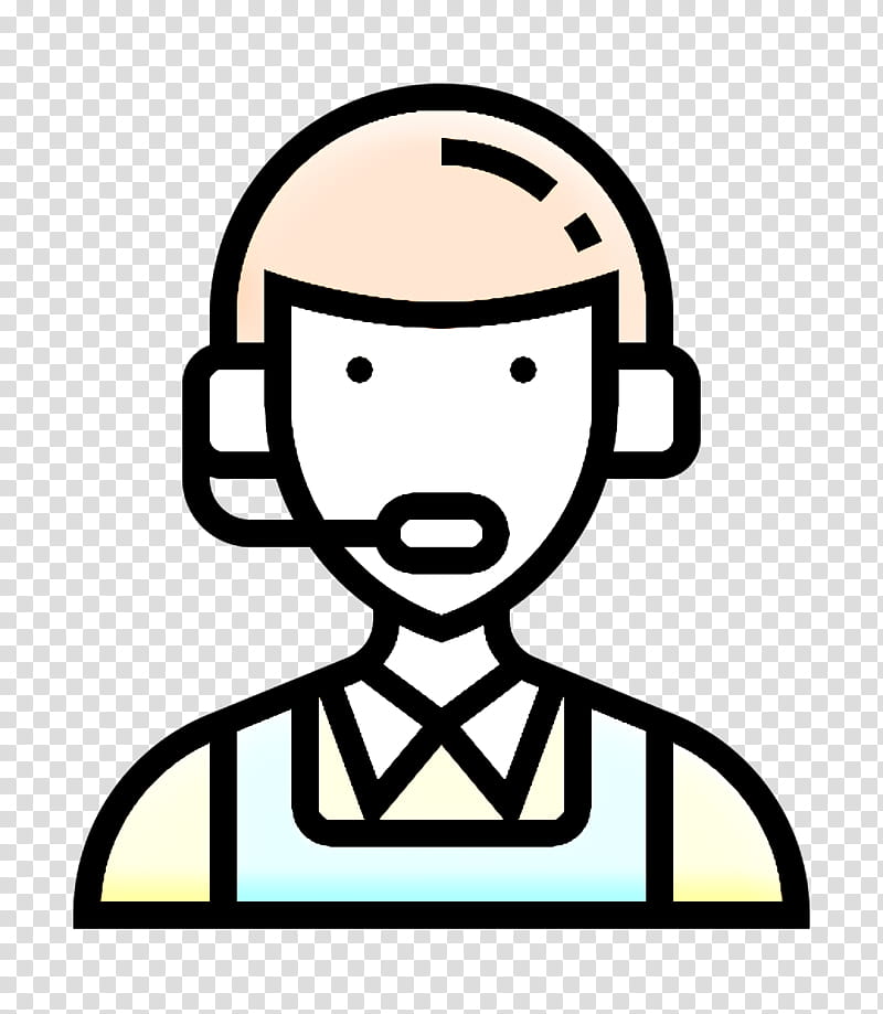 Customer service icon Boy icon Careers Men icon, Cartoon, Head, Line Art, Finger, Thumb, Pleased, Smile transparent background PNG clipart