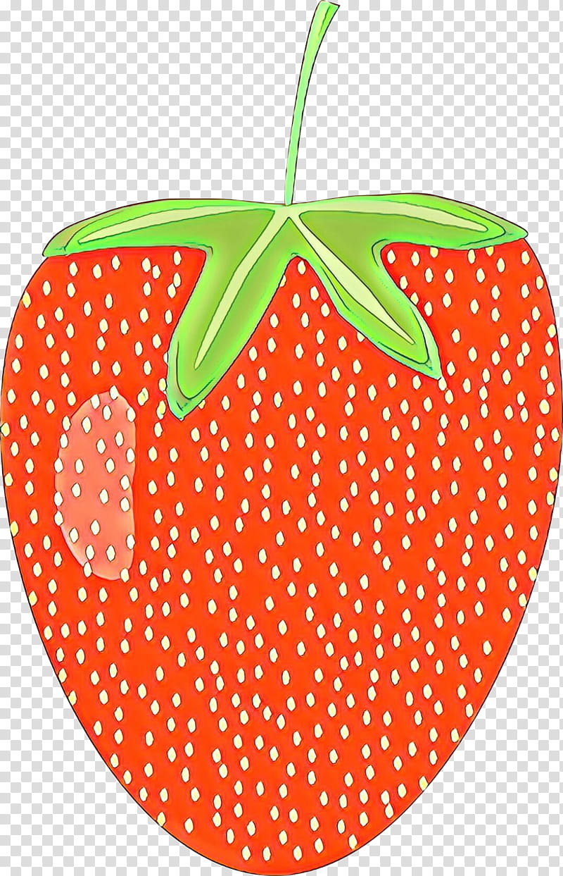 Polka dot, Orange, Strawberry, Fruit, Strawberries, Plant transparent background PNG clipart