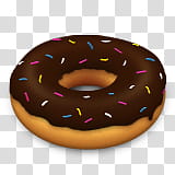 chocolate donut transparent background PNG clipart