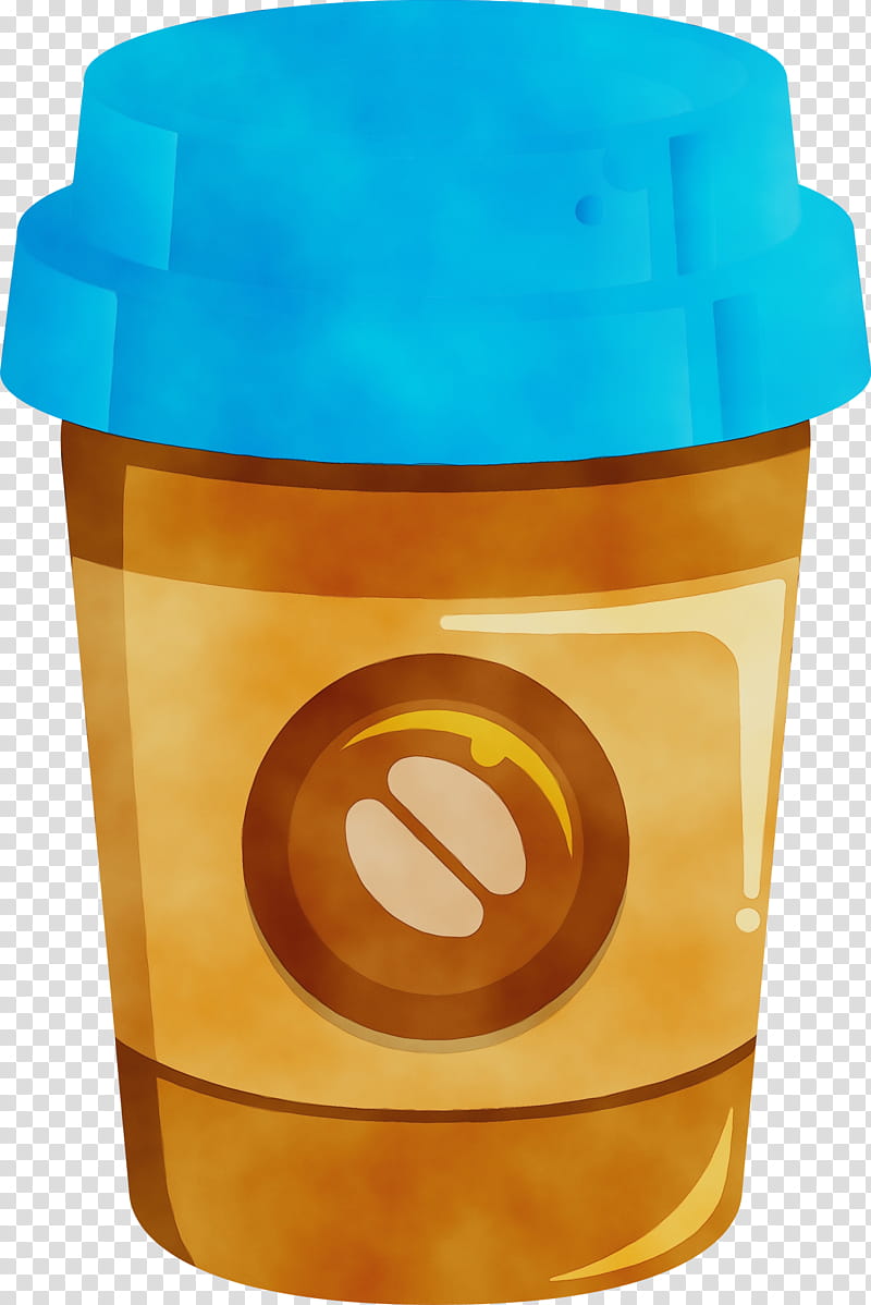 Plastic bottle, Coffee Cup, Watercolor, Paint, Wet Ink, Lid, Food Storage Containers, Water Bottle transparent background PNG clipart