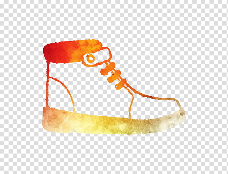 Orange, Shoe, Sandal, Footwear, Yellow, Boot, Beige transparent background PNG clipart