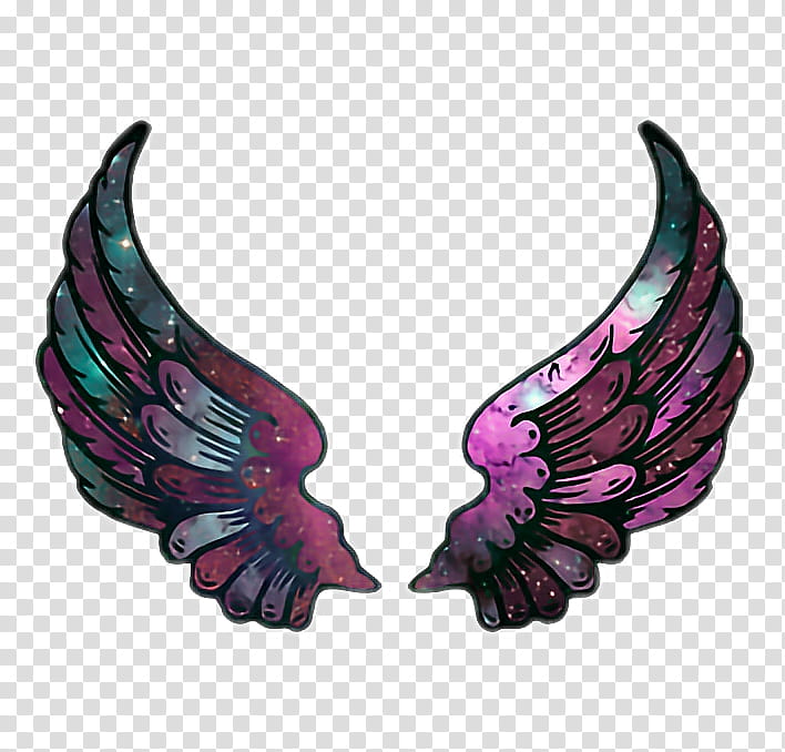 Star Drawing, Sticker, Angel Wing, Galaxy, Feather, Jewellery, Magenta transparent background PNG clipart