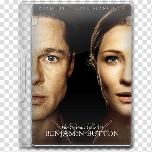 Movie Icon , The Curious Case of Benjamin Button, Brad Pitt and Cate Blanchett the Curios case of Benjamin Button case transparent background PNG clipart