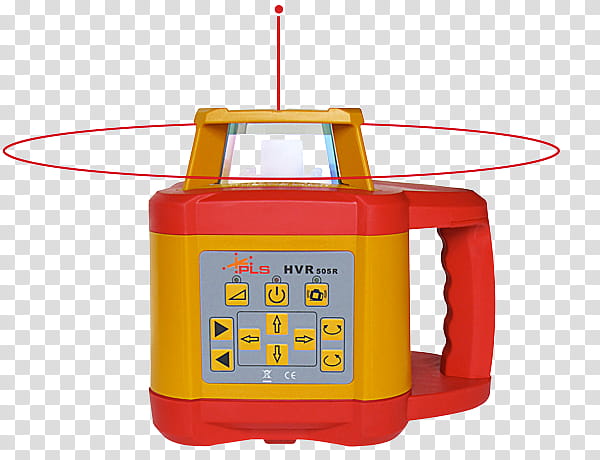Pls60575 Hvr 505 Red Rotary Laser System Yellow, Laser Levels, Pls Pacific Laser Tool, Pacific Laser Systems Pls, Pacific Laser Systems Pls 4 Red System Pls60588, Laser Line Level, Technology, Lighting transparent background PNG clipart