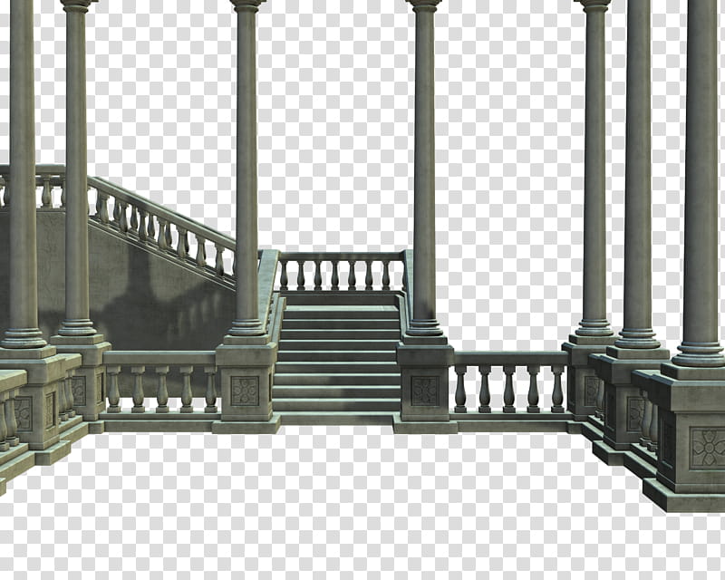 staircase, gray concrete wall transparent background PNG clipart
