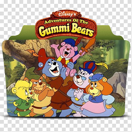 Icons TV , icon_gummi_bears, Disney's Adventures of the Gummi Bears folder icon transparent background PNG clipart