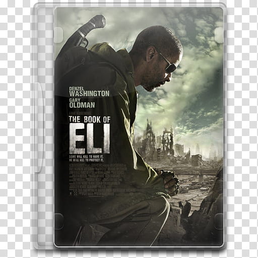 Movie Icon , The Book of Eli, The Book of Eli DVD case transparent background PNG clipart