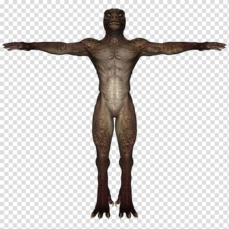 DAZ D (Studio): Werelizard # (Nude) (Front View) transparent background PNG clipart