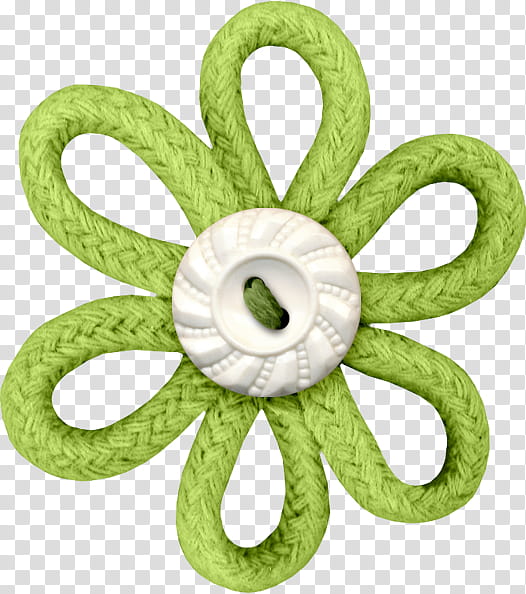 green and white rope flower transparent background PNG clipart