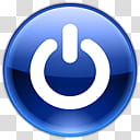 Oxygen Refit, gnome-panel-force-quit, blue power button icon transparent background PNG clipart