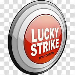 Lucky Strike Dock Icons, P Lights x transparent background PNG clipart