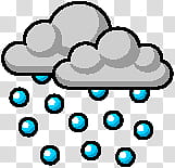 The AOL Weather Icon Collection, Sleet transparent background PNG clipart