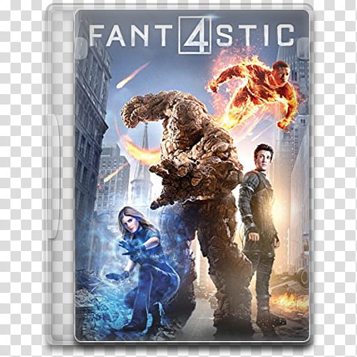 Movie Icon Mega , Fantastic Four (), Fantastic  DVD case transparent background PNG clipart