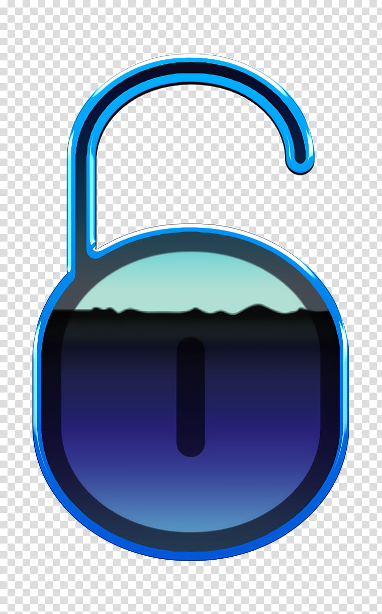 general icon office icon open padlock icon, Safety Icon, Unlock Icon, Blue, Electric Blue, Circle, Symbol transparent background PNG clipart