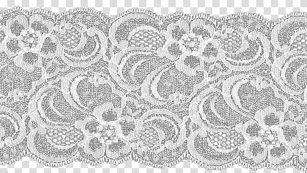 Lace Screentone , white, blue, and gray floral textile transparent background PNG clipart