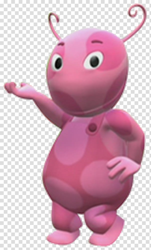 Backyardigans revised, pink cartoon character illustration transparent background PNG clipart