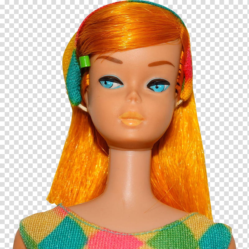 Barbie, Color Magic Barbie, Doll, Vintage, Long Hair, Blond, Human Leg, Ebay, Orange transparent background PNG clipart