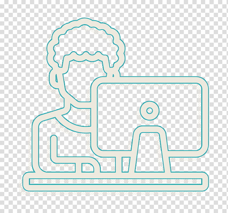 Student icon Laptop icon E-learning icon, Elearning Icon, Text, Symbol, Neon transparent background PNG clipart