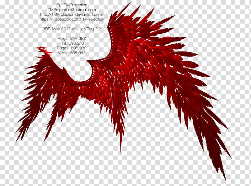 Devil Wing Clipart Transparent Background, Red Devil Glowing Wings