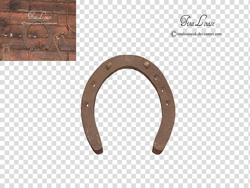 Horse shoe, brown metal horse shoe ring transparent background PNG clipart