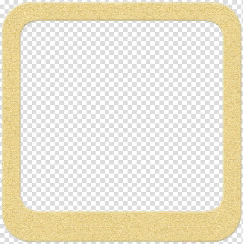 Summer, square yellow canvas frame illustration transparent background PNG clipart